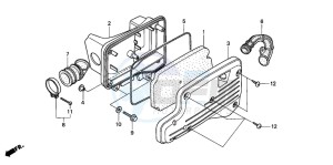 SJ50 BALI drawing AIR CLEANER