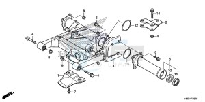 TRX420FA1H TRX420 ED drawing SWINGARM