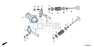 SH125RB drawing CAMSHAFT/ VALVE