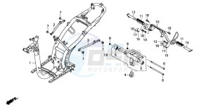 SH50 SCOOPY drawing FRAME BODY