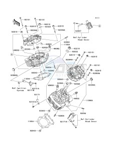 VN 1600 G [VULCAN 1600 NOMAD] (6F) G6F drawing CYLINDER HEAD