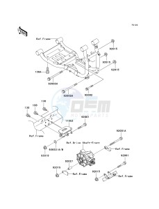 KAF 950 B [MULE 3010 DIESEL 4X4] (B1) [MULE 3010 DIESEL 4X4] drawing ENGINE MOUNT