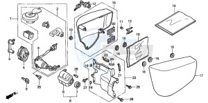 VT1100C2 drawing SIDE COVER/KEY SET