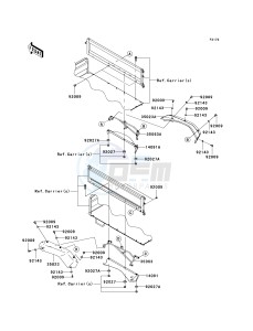 KAF 620 P [MULE 4000] (P9F-PAF) PAF drawing REAR FENDER-- S- -