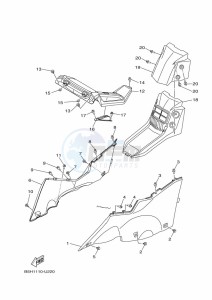 YXZ1000E YXZ1000R (B5JG) drawing SIDE COVER 2