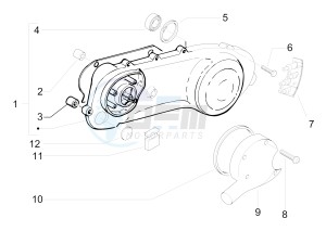 Primavera 50 2T (EMEA, APAC) drawing Crankcase cover - Crankcase cooling