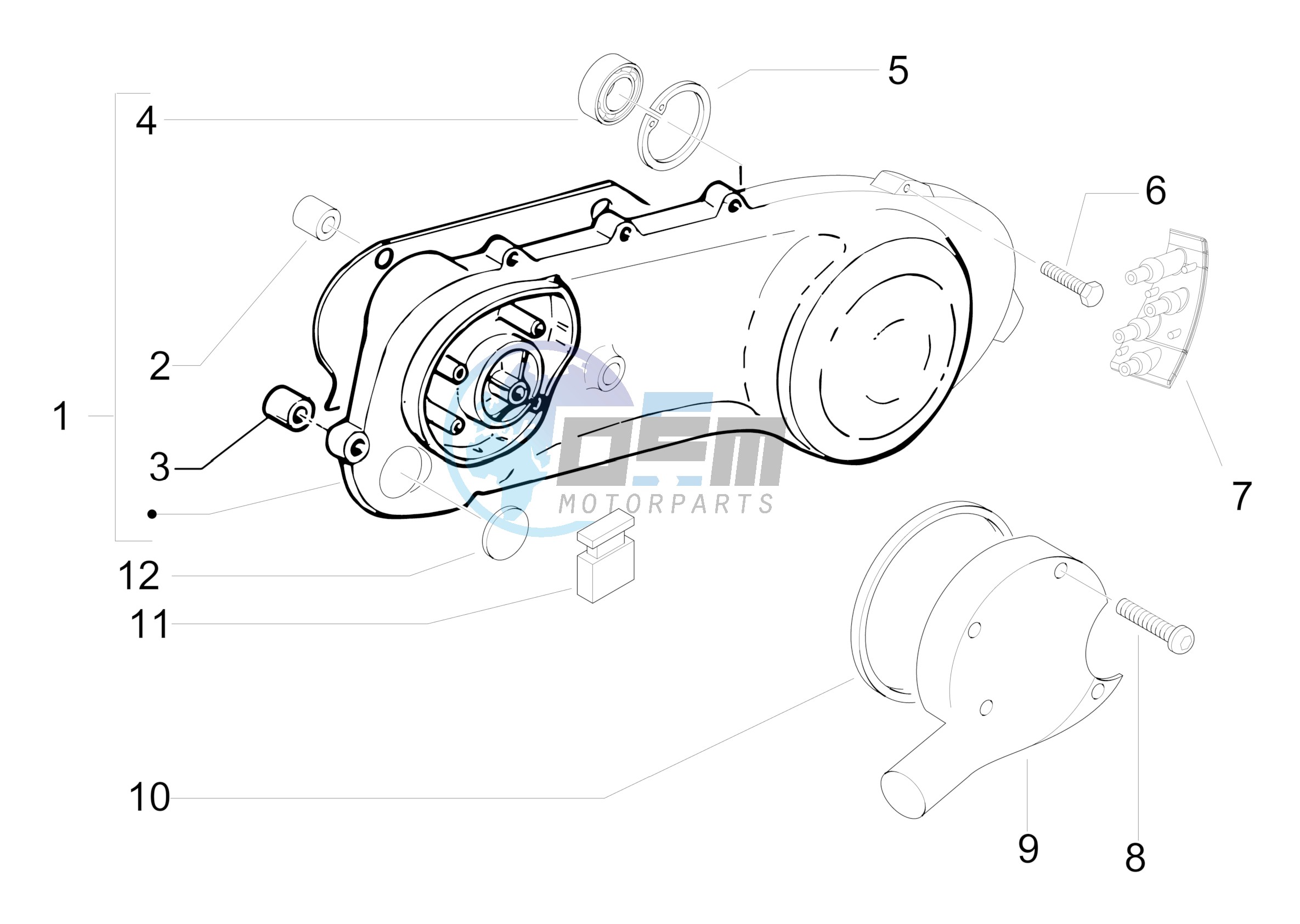 Crankcase cover - Crankcase cooling