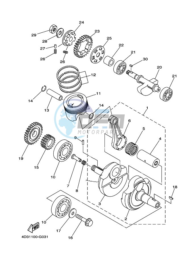 CRANKSHAFT & PISTON