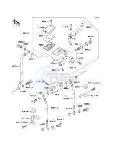 ZR 1200 A [ZX 1200 R] (A1-A3) drawing FRONT MASTER CYLINDER