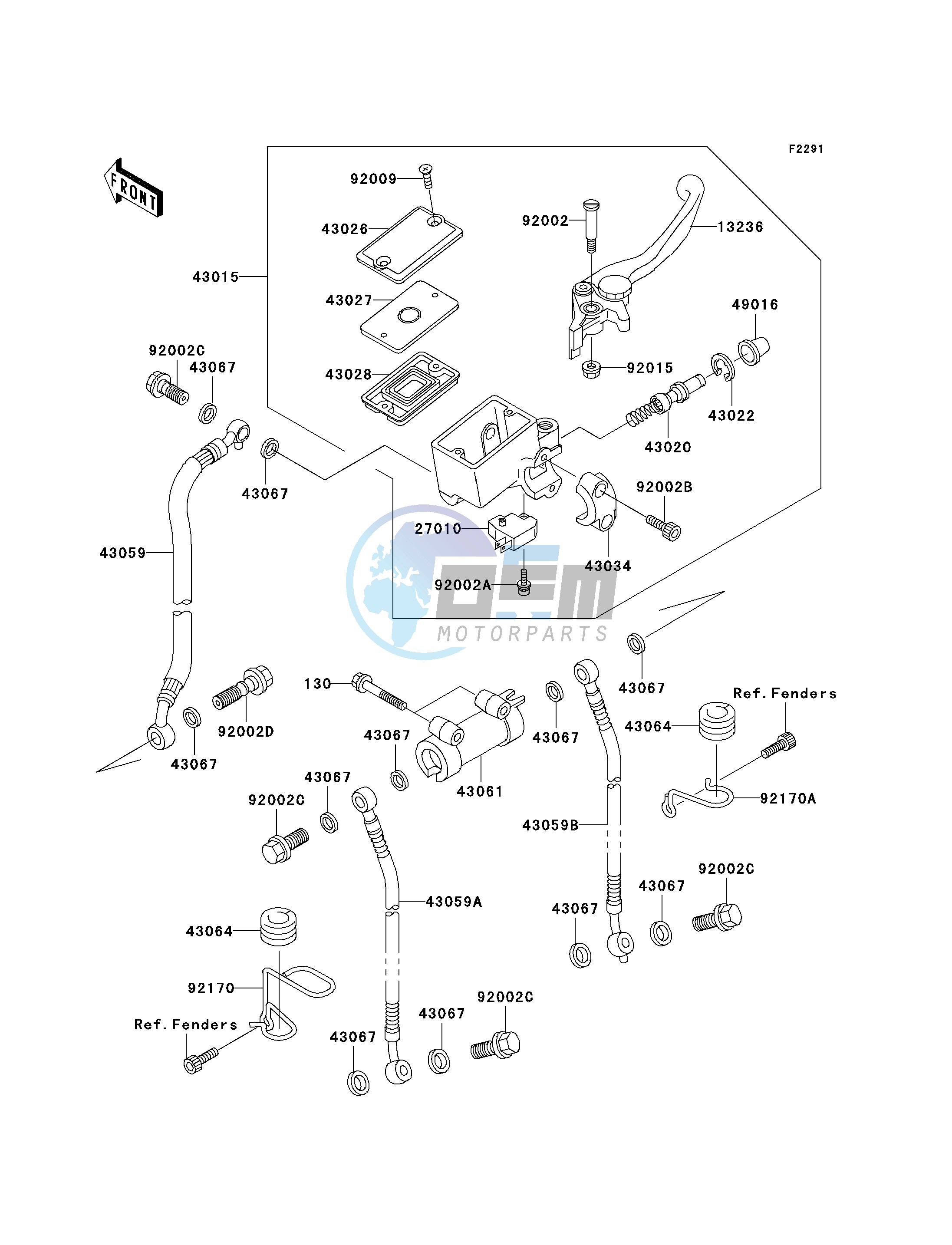 FRONT MASTER CYLINDER