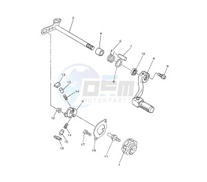 YZ F 450 drawing SHIFT SHAFT