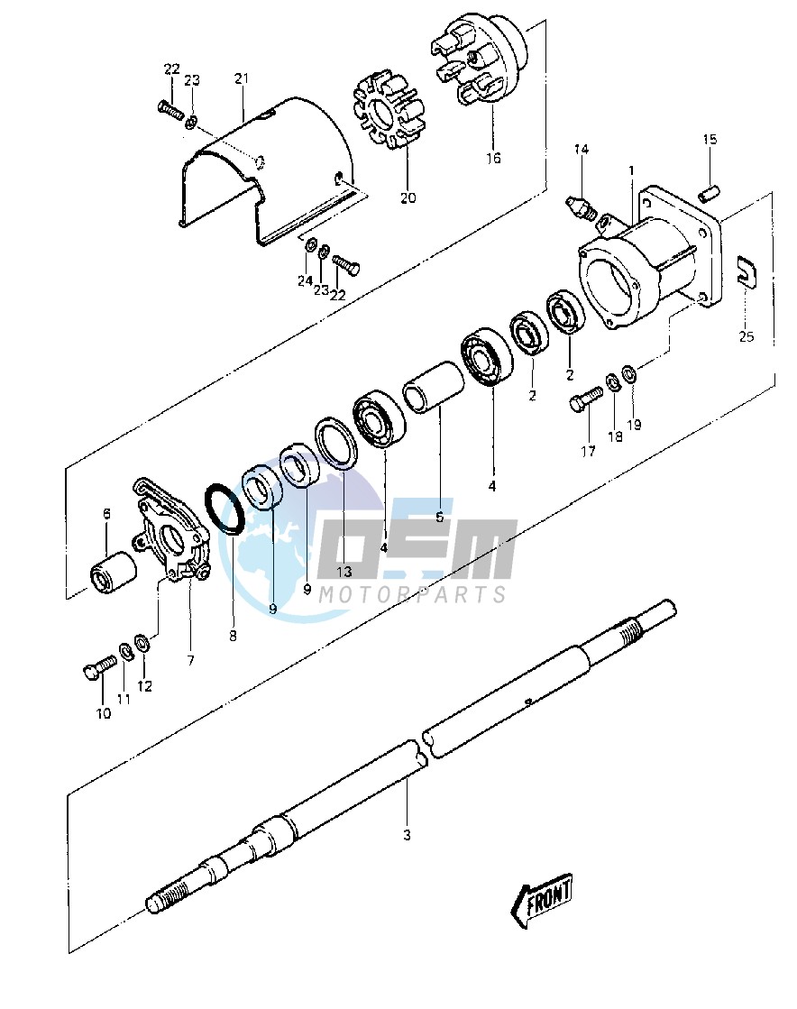 DRIVE SHAFT -- 84-86 JS440-A8_A9_A10- -