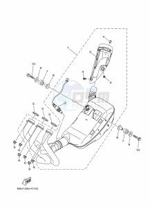 XSR900 MTM850 (BAE6) drawing EXHAUST