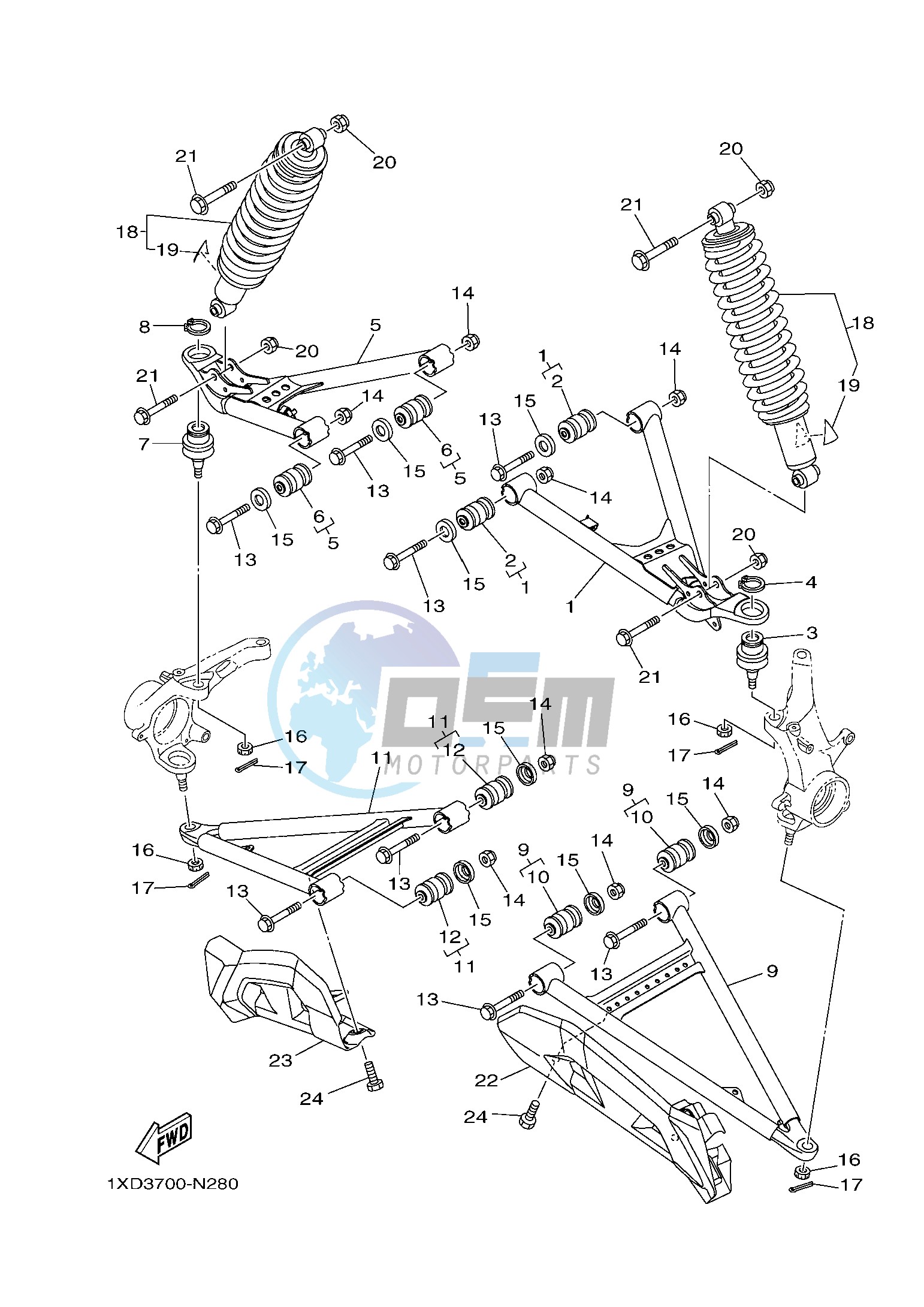 FRONT SUSPENSION & WHEEL