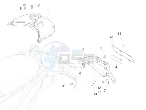 Primavera 50 4T-4V (NAFTA) drawing Rear cover - Splash guard