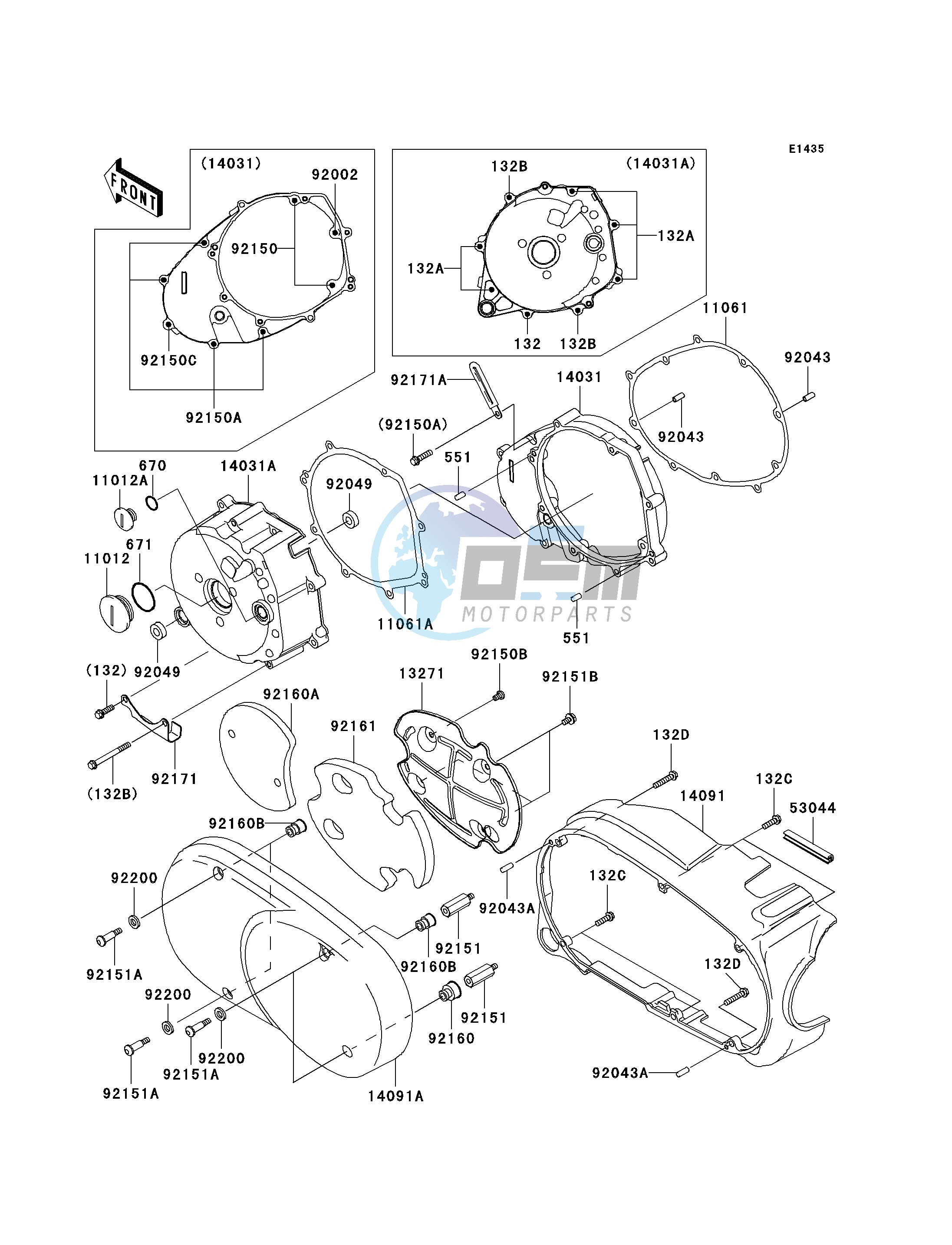 LEFT ENGINE COVER-- S- -