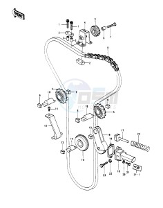 KZ 1000 C [POLICE 1000] (C1-C1A) [POLICE 1000] drawing CAM CHAIN_TENSIONER -- 78 C1_C1A- -