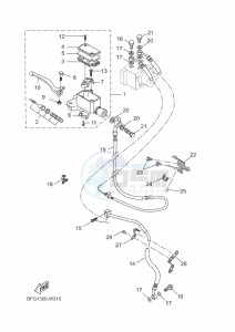 XSR125 MTM125 (BFG1) drawing FRONT MASTER CYLINDER