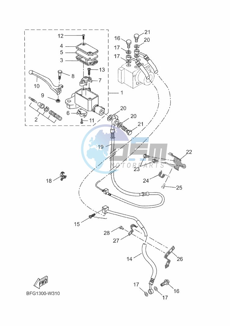 FRONT MASTER CYLINDER