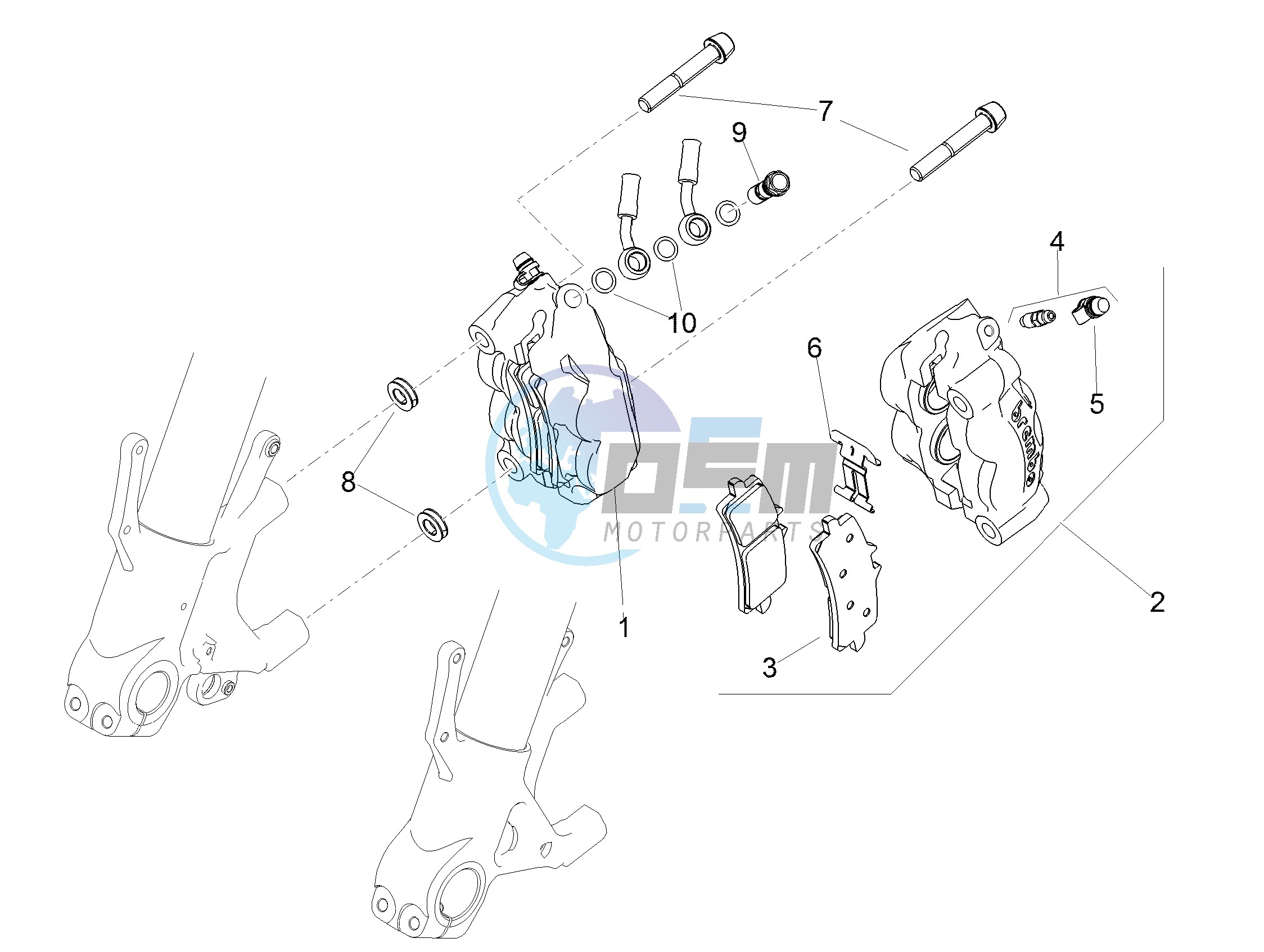 Front brake caliper