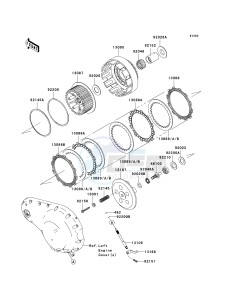 VN 2000 D [VULCAN 2000 LIMITED] (D1) D1 drawing CLUTCH