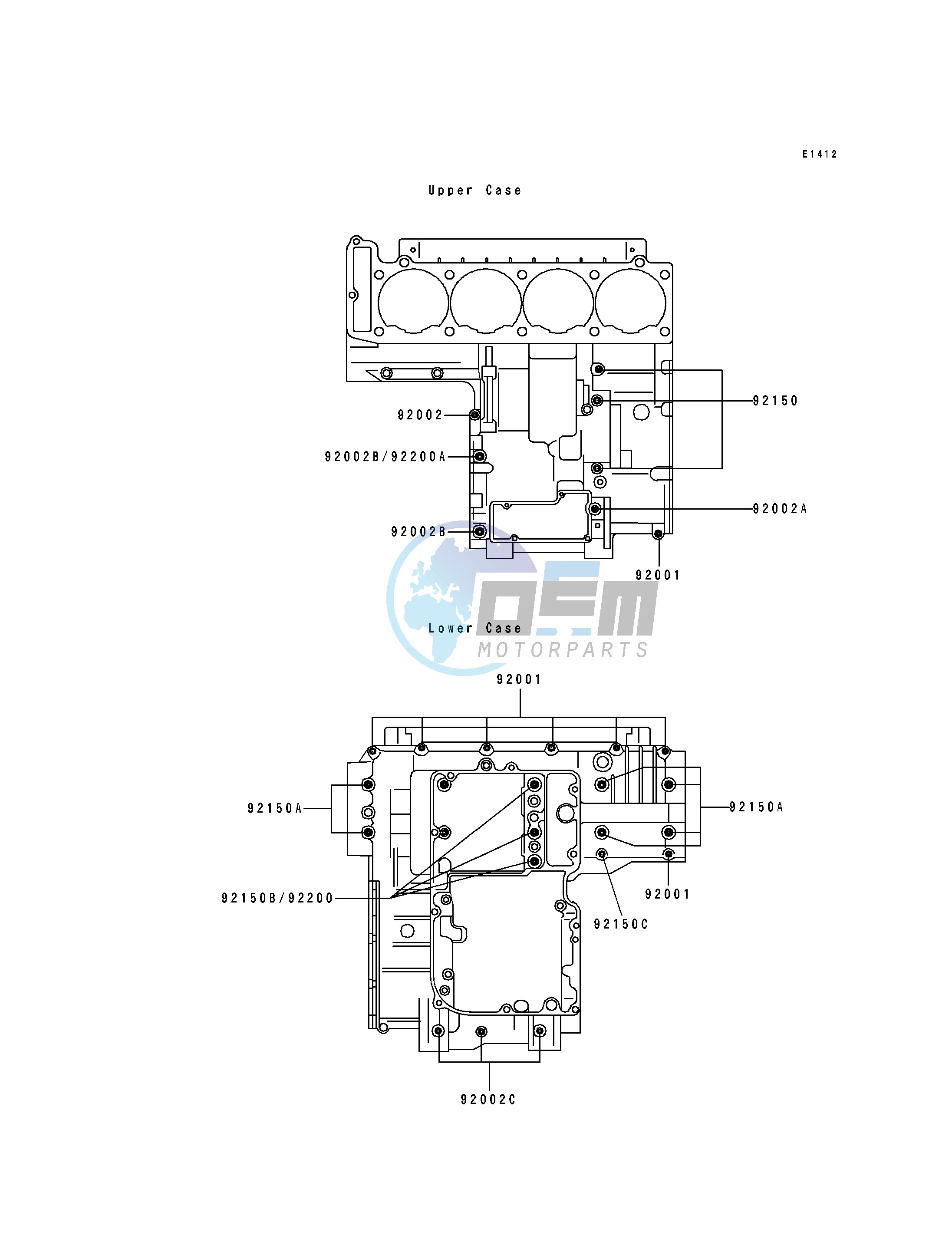 CRANKCASE BOLT PATTERN