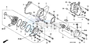 CB1000RB drawing WATER PUMP