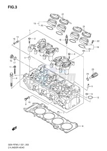 GSX-R750 drawing CYLINDER HEAD