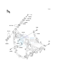 VN 750 A [VULCAN 750] (A20-A21) [VULCAN 750] drawing FRAME