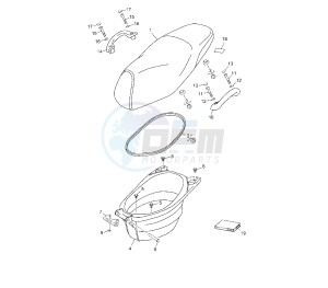 YN NEO'S 50 drawing SEAT AND CARRIER