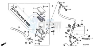 VT750C9 Ireland - (EK / MK) drawing FRONT BRAKE MASTER CYLINDER