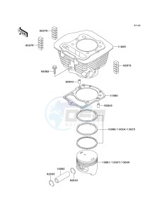 KLF 300 C [BAYOU 300 4X4] (C10-C14) [BAYOU 300 4X4] drawing CYLINDER_PISTON-- S- -