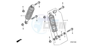 TRX420FMA Europe Direct - (ED / 2ED 4WD) drawing FRONT CUSHION