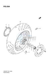 AN400Z ABS BURGMAN EU-UK drawing REAR WHEEL