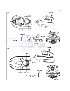 JET SKI ULTRA LX JT1500C8F EU drawing Labels