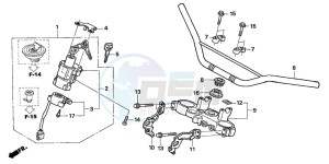 FMX650 FMX650 drawing HANDLE PIPE/TOP BRIDGE