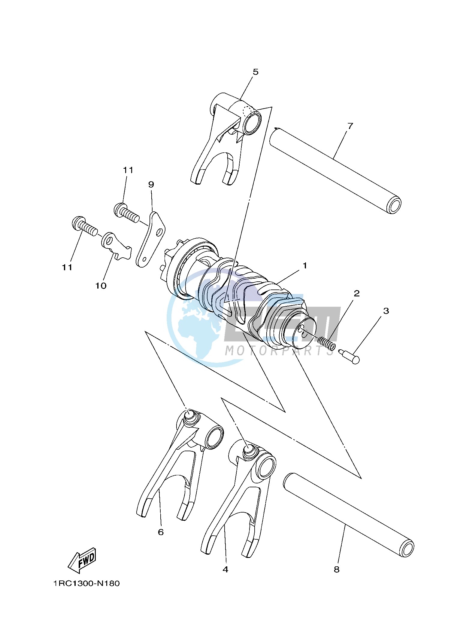 SHIFT CAM & FORK