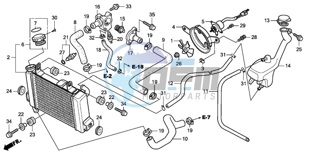 RADIATOR (CBR125R/RS/RW5/RW6/RW8)