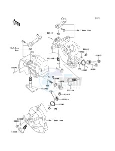 KAF 950 B [MULE 3010 DIESEL 4X4] (B7F) B7F drawing GEAR CHANGE MECHANISM