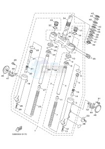 HW125 XENTER 125 (53B6) drawing FRONT FORK