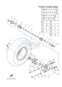 YFM700FWB KODIAK 700 CAMO (B169) drawing REAR WHEEL 2