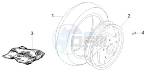 Fly 50 4t drawing Rear Wheel