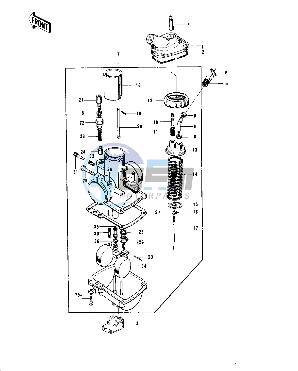 CARBURETOR G4TR-D -- 74-75- -