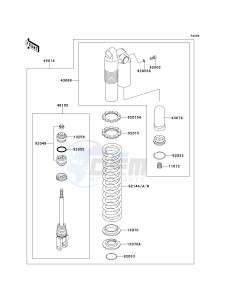 KX 250 L [KX250] (L3) [KX250] drawing SHOCK ABSORBER-- S- -