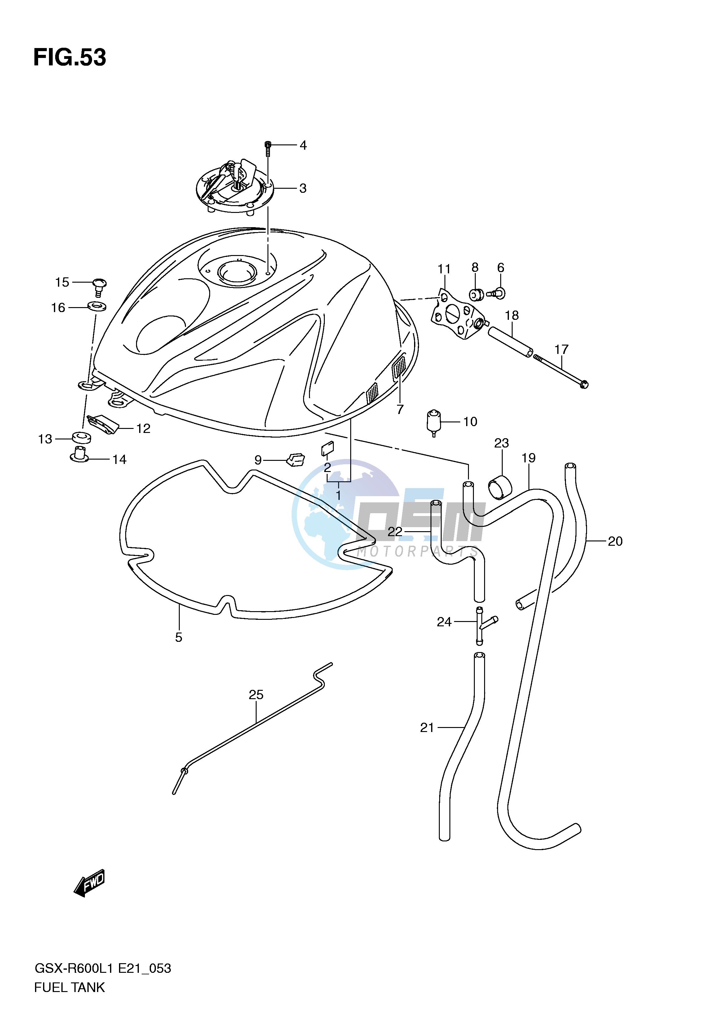 FUEL TANK (GSX-R600UFL1 E21)