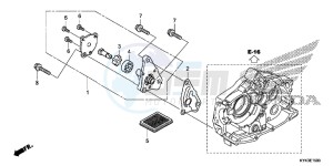 CRF110FD CRF110F Europe Direct - (ED) drawing OIL PUMP