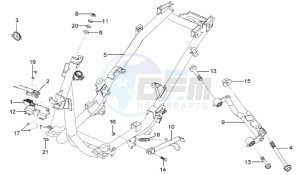 MIO 50 25KMH drawing FRAME / ENGINE MOUNT