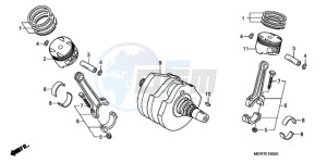 NT700VAA Europe Direct - (ED / ABS) drawing CRANKSHAFT/PISTON