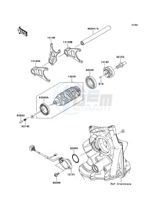 NINJA_ZX-10R_ABS ZX1000KDF FR XX (EU ME A(FRICA) drawing Gear Change Drum/Shift Fork(s)