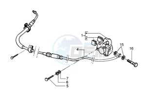 NRG 50 Pure jet drawing Rear caliper